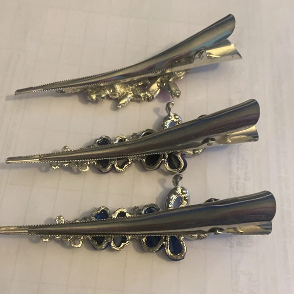 Vintage duck bill hair clips total of 3 - Picture 2 of 8